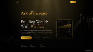Screenshot of arkofincrease.com