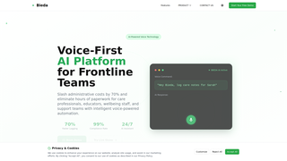 Screenshot of bieda.ai