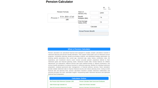 Thumbnail of pension-calculator.net