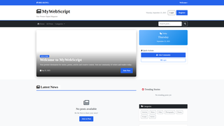 Thumbnail of mywebscript.com