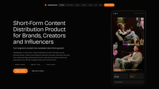 Screenshot of clipmarketer.com