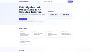 Thumbnail of limitlessmathtutoring.com