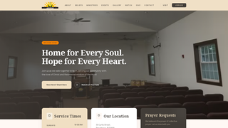 Screenshot of adonaioutreachministry.com