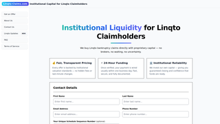 Thumbnail of linqto-claims.com