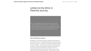 Thumbnail of letterstothewind.com