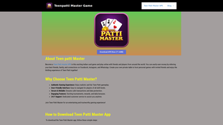 Thumbnail of play3pattimaster.com