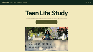 Screenshot of teenlifestudy.com
