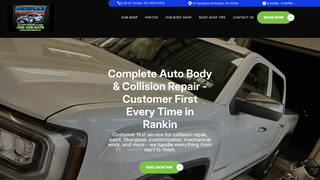 Screenshot of mechasautobody.com