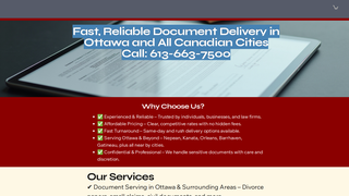 Thumbnail of ottawaprocessserver.com