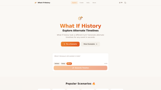 Screenshot of altertimeline.com