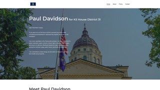 Screenshot of pauldavidsonforkansas.org