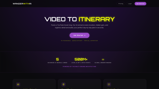 Screenshot of wanderwithai.com