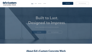 Screenshot of edscustomconcrete.com