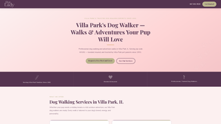 Screenshot of villaparkdogwalking.com