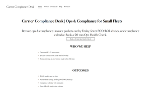 Thumbnail of carriercompliancedesk.com