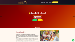 Thumbnail of panditkrishnaji.com