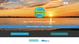 Screenshot of matthewsfireisland.com