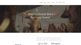 Thumbnail of mannasnackbars.com