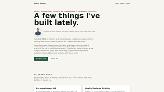 Screenshot of jeremysasson.com