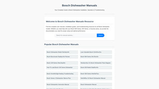 Thumbnail of boschdishwashermanual.com