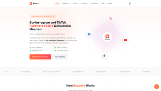Screenshot of buzzmio.com
