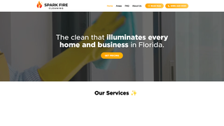 Thumbnail of sparkfirecleaning.org