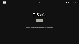 Screenshot of tsizzlemusic.com