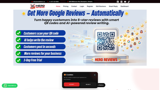 Screenshot of heroreviews.ca