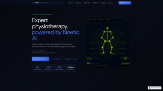 Screenshot of kineticphysiotherapy.ai