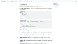 Thumbnail of sidemantic.com