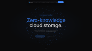 Screenshot of zkdrive.io