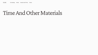 Thumbnail of timeandothermaterials.com