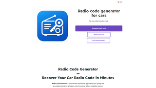 Thumbnail of radiocodecalculator.org