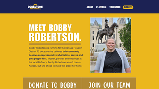Screenshot of robertsonforkansas.com