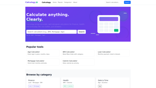 Thumbnail of calculogy.com