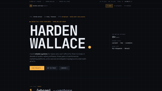 Screenshot of hardenwallace.dev