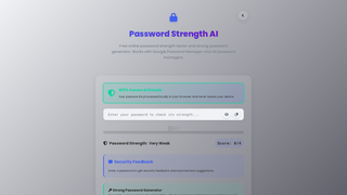 Thumbnail of passwordstrengthai.com