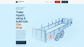 Screenshot of customtrailerworks.com