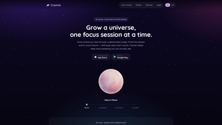 Screenshot of cosmie.app