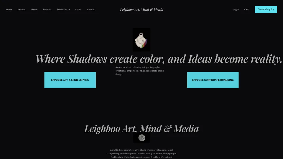 Screenshot of leighboo.studio