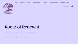 Screenshot of rootzofrenewal.com