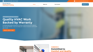 Thumbnail of davidmartinheatingcooling.com