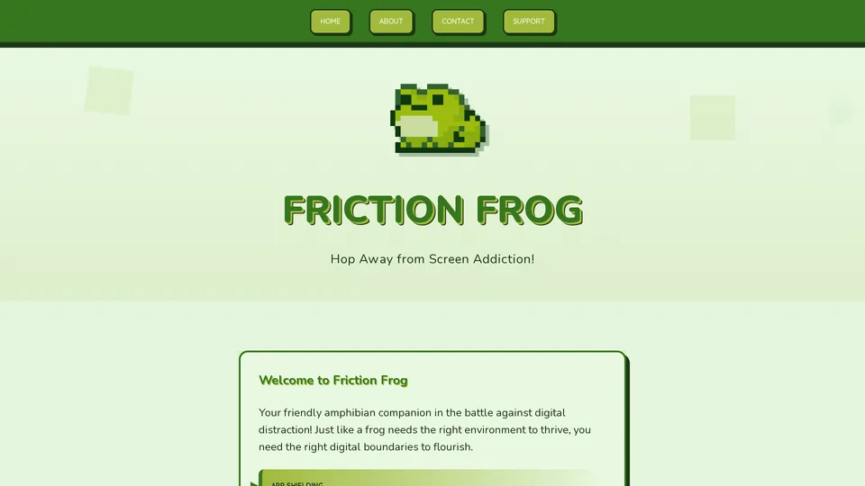 Screenshot of frictionfrog.com