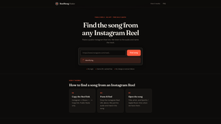 Screenshot of reelsongfinder.com