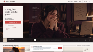 Screenshot of singamemory.com