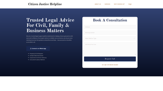 Thumbnail of citizenjusticehelpline.com