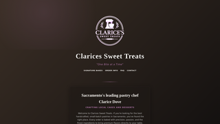 Screenshot of claricessweettreats.com