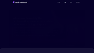 Thumbnail of cosmiccalculations.net