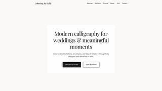 Thumbnail of letteringbyhally.com