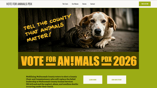 Screenshot of voteforanimalspdx.org